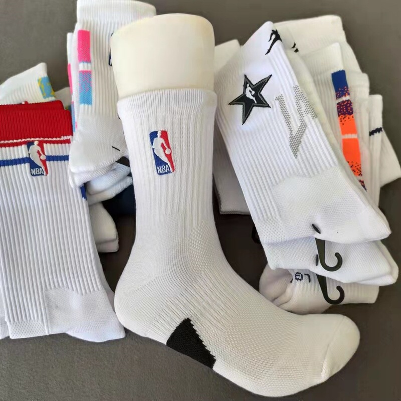 NBA Long Barrel Basketball Socks Men's Professional Practical Thickened Sweat-Absorbing Towel Bottom Socks ELITE Elite Training Sports Socks