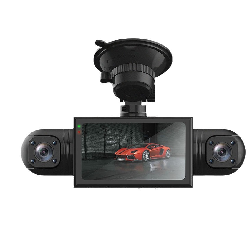 新型四録同顕ドライブレコーダ3.0インチ高精細赤外線夜間視車載自動車駐車監視クロスボーダー