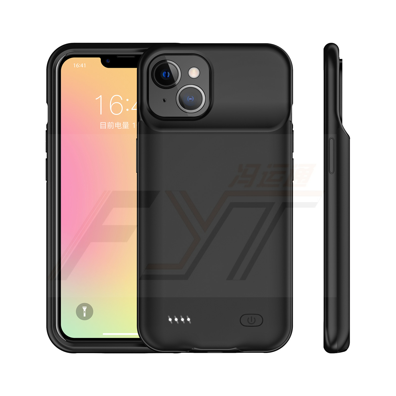 Fyt Is Suitable for Iphone17E/Pro/Max/Minii Apple Back Clip Battery Power Bank Tpu Full-Cover Rubber Air