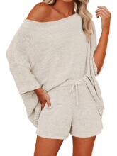 67381 Lazy Style Knit Sweater Set �������֯�� �羳��