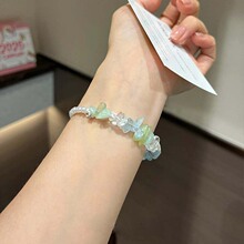 [烟雨行舟]新中式小清新碎石手链高级感夏季新款清冷感高颜值手链