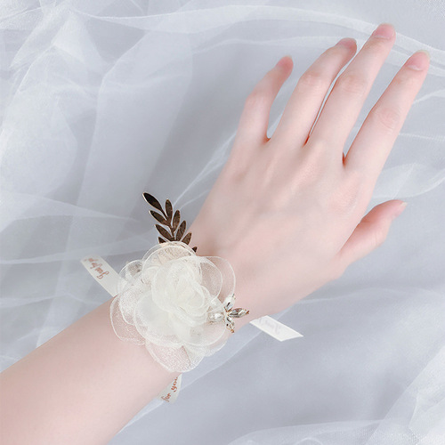 Tuanming bridesmaid wrist flower beautiful Korean star wrist flower wedding wedding bride sister hand flower souvenir