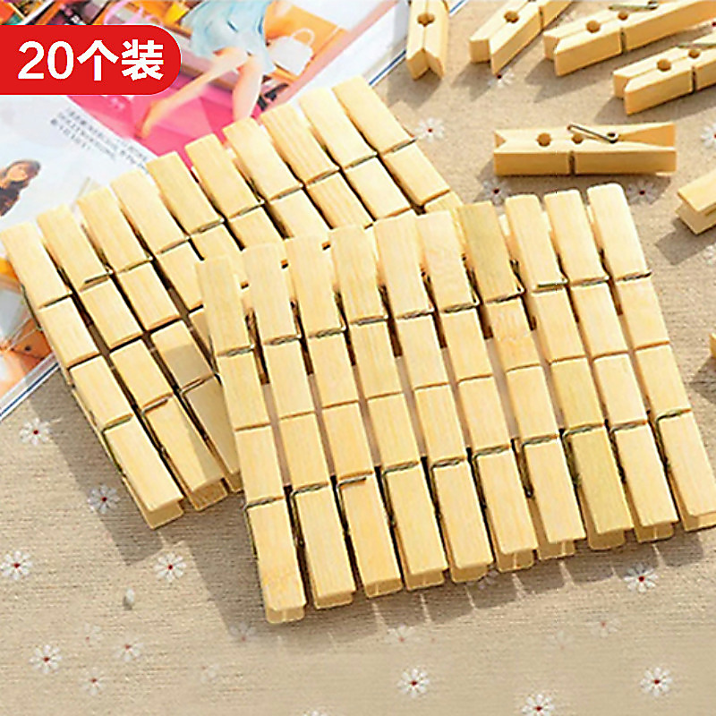 Bamboo and wood clothespin wholesale bamboo clip socks clip clothes clip strong wooden clip sun cover clip windproof greenhouse clip