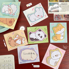 かわいいアニメの付箋は学生の文房具を貼っています。