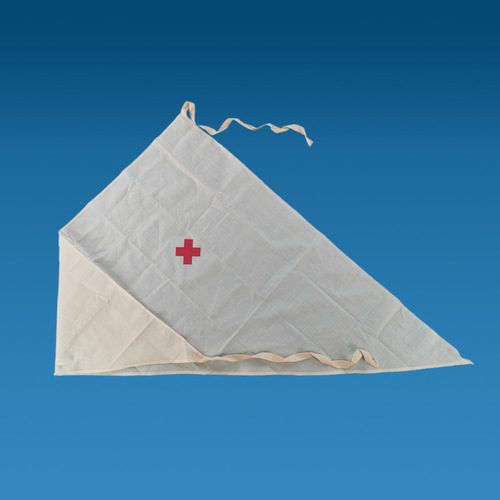 Cotton Triangular Bandage Red Cross Triangular Gauze Training Medical Staff Exam First Aid Kit Compatible Student School Nurse
