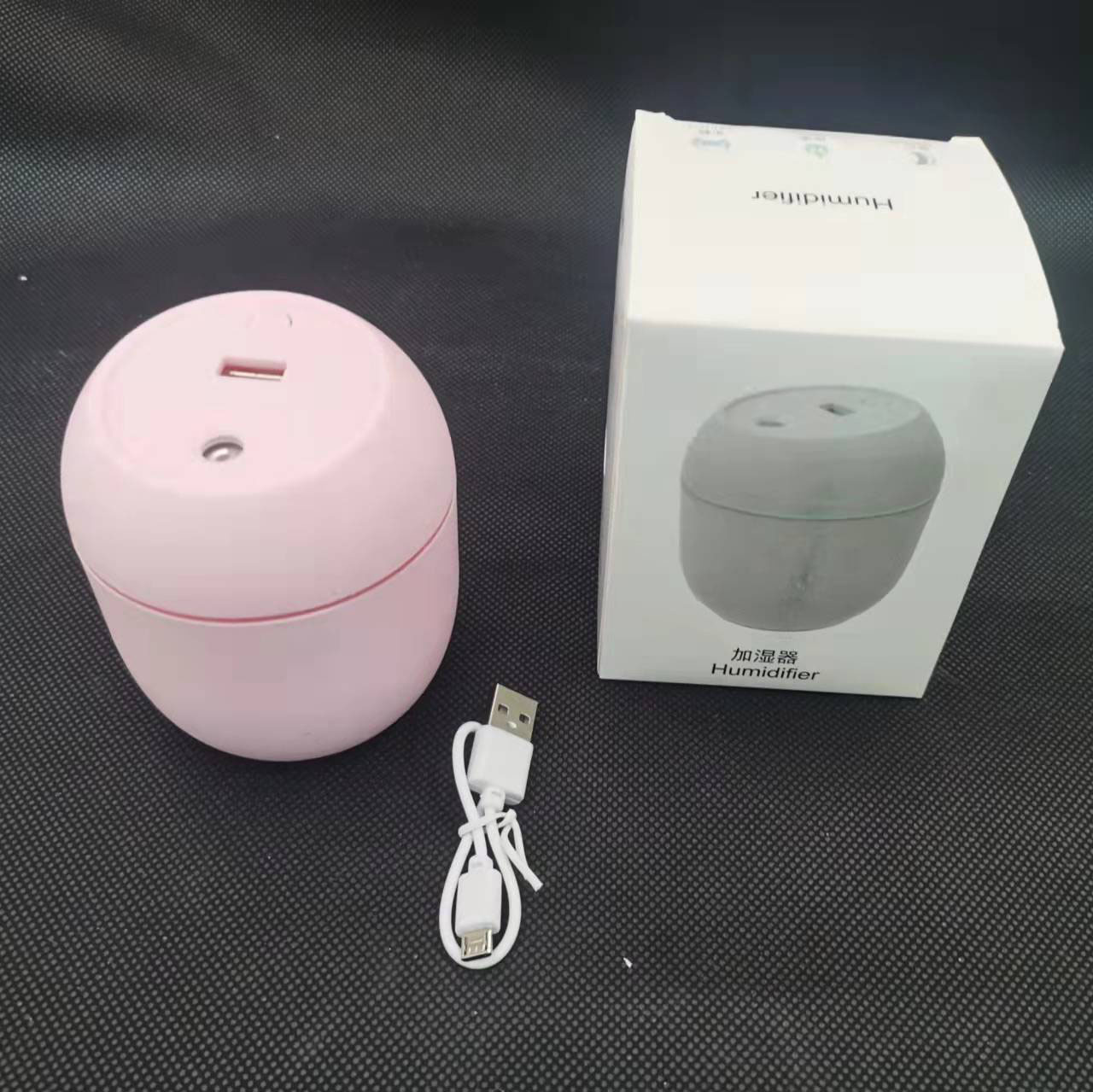 Mini USB Humidifier, 0.5L Small Cool Mist Diffuser For Desk, Bedroom, Travel, Auto Shut-Off, 2-8H Timer, 36dB Quiet, Gift (Pink/White/Blue)_voghion.com