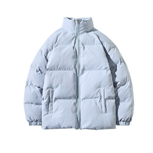 Men's Winter Cotton Jacket, Loose Fit, Large Size, Stand Collar, Thickened Cotton Coat, Versatile and Warm Puffer Jacket