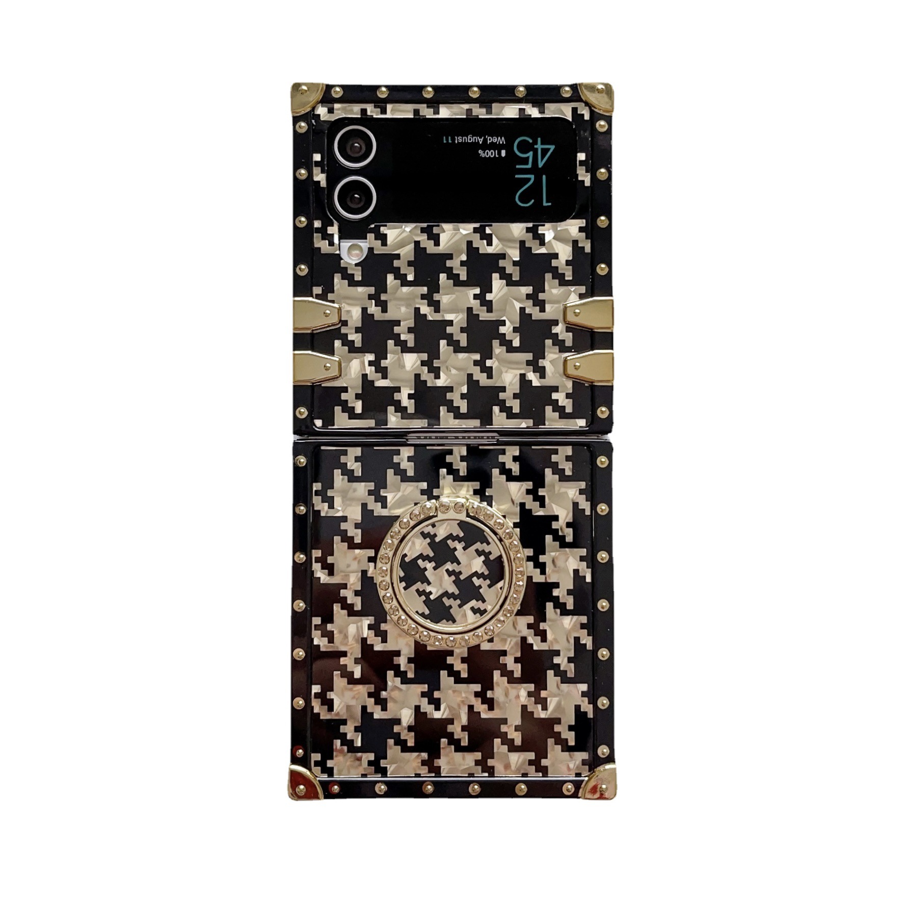 Trendy Samsung Galaxy Z Flip 4 Foldable Phone Case With Stand_voghion.com