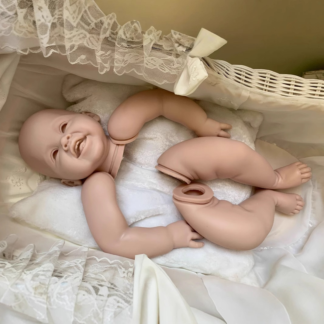 Kit de muñeca de niño renacido 28 pulgadas simulación bebé molde muñeca sin pintar