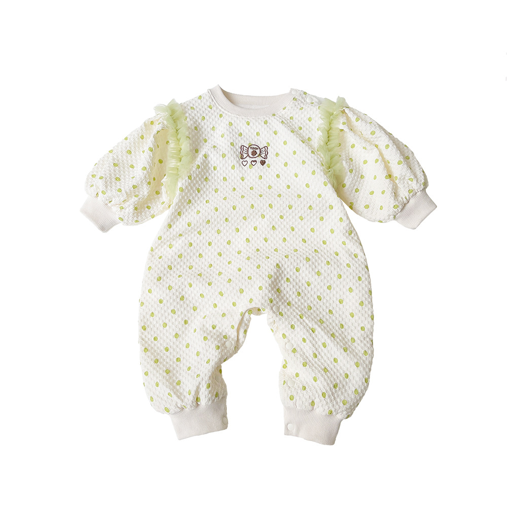 Ropa para niños coreanos, mono de bebé, ropa de primavera, ropa de primavera para bebés, mamelucos de estilo occidental, ropa de pedo linda, ropa de salida