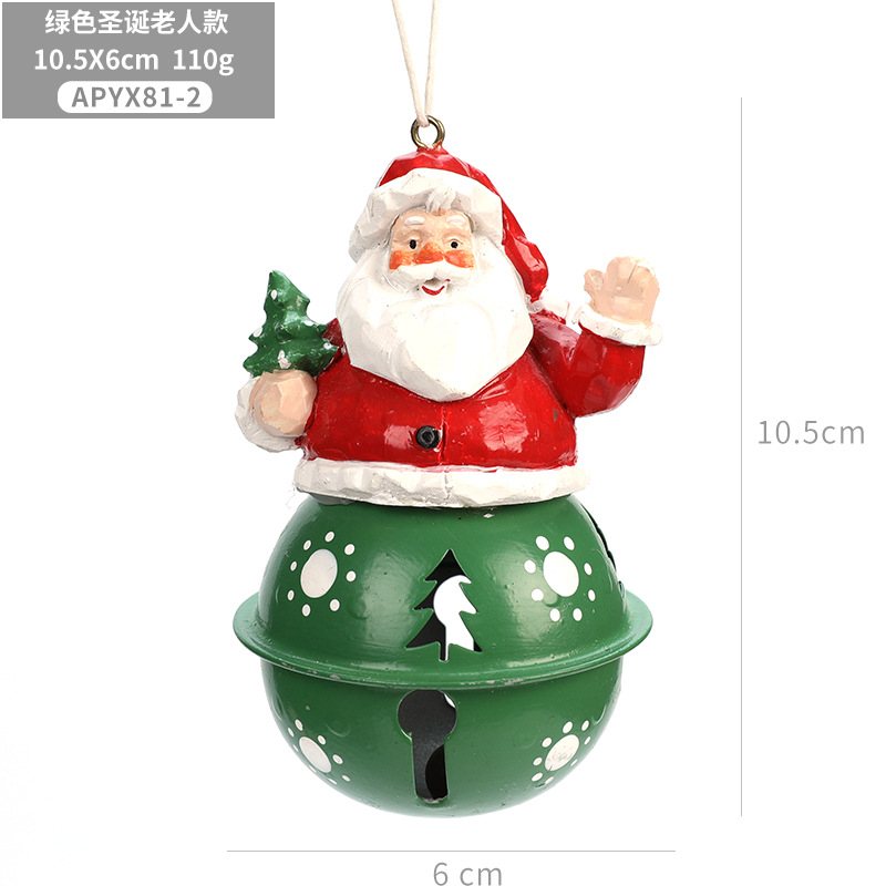 Verde Santa Claus Bell/pieza/110g
