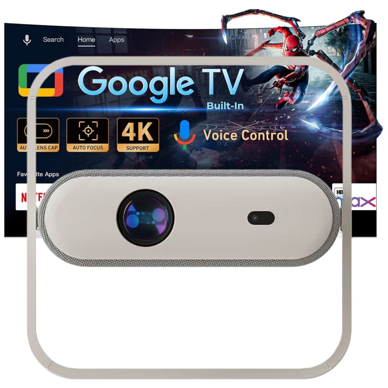 J6 New Projector Home Bedroom Ultra High Definition 1080P Autofocus Genuine Software International Version Projector