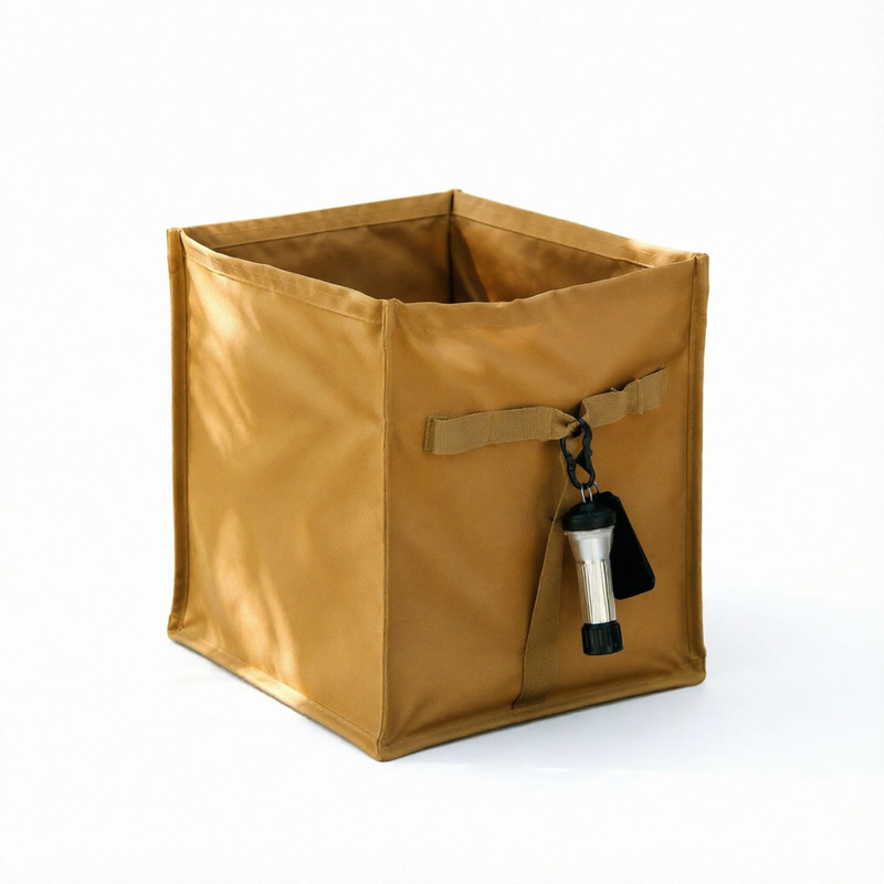 Foldable Trash Can for Outdoor Camping, Large Capacity Small Triangular Portable Storage Bag, Multifunctional Equipment Storage Box Foldable Trash Can for Outdoor Camping, Large Capacity Small Triangular Portable Storage Bag, Multifunctional Equipment Storage Box