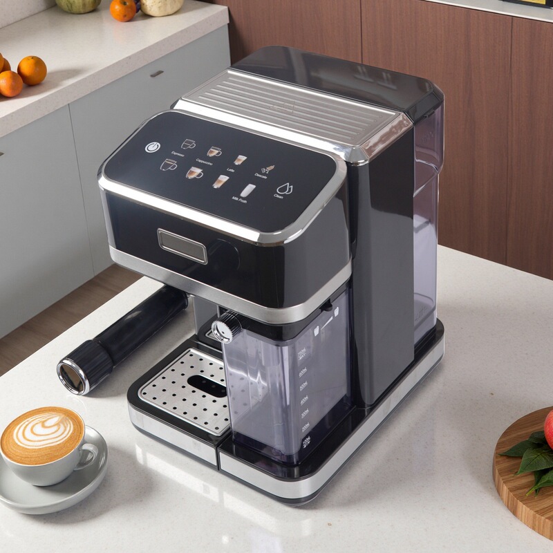 Multifunctional home coffee machine, semi-automatic espresso, adjustable boiler, 20 bar pressure, customizable cappuccino Multifunctional home coffee machine, semi-automatic espresso, adjustable boiler, 20 bar pressure, customizable cappuccino