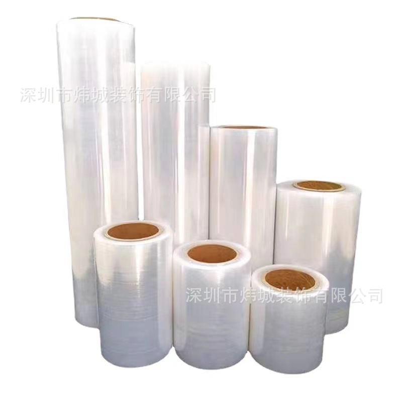 东莞厂家现货 45cm 50cm  拉伸膜 包装缠绕膜 PE 透明膜 托盘打包