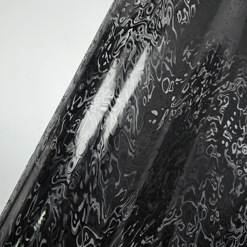 Car Pet Electroplated Color-Changing Film for Body Decoration and Interior Modification, Metaverse Ghost Matte Black Car Color-Changing Film