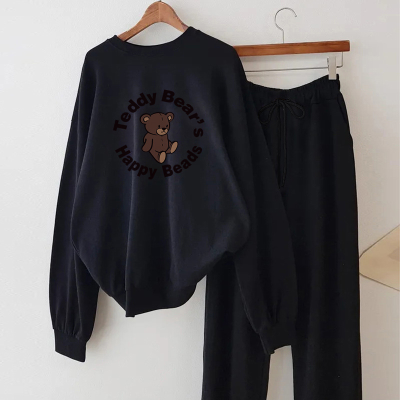 Ensemble de jogging femme en velours de coton pour le printemps_voghion.com