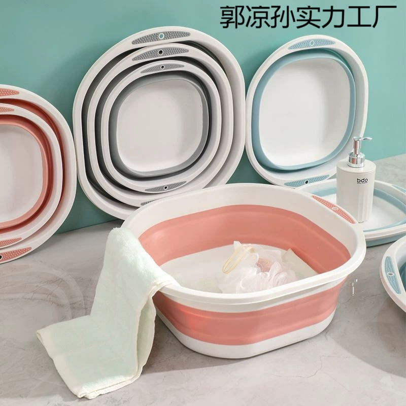 Складная компактная раковина для путешествий, портативная детская ванночка, большая домашняя ванночка для ног, раковина для студенческого общежития