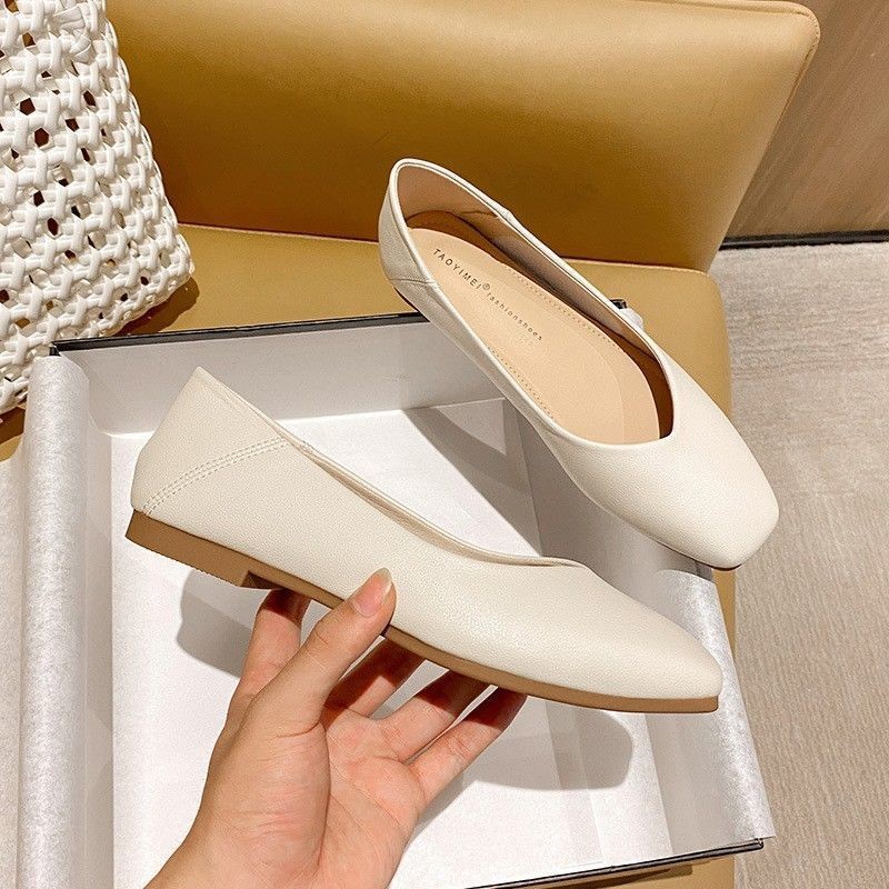 Zapatos planos de punta cuadrada para mujer, zapatos de trabajo para azafatas, cómodos para estar de pie mucho tiempo, zapatos de trabajo para mujer, zapatos de trabajo profesionales.