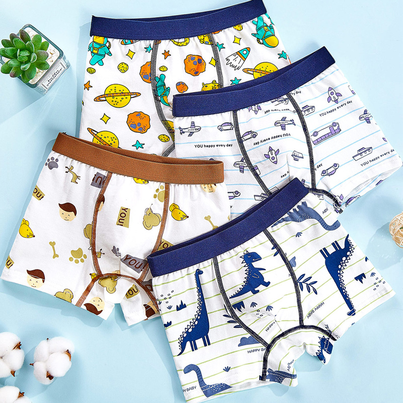 Calzoncillos boxer para niños de algodón medio y grande calzoncillos para niños de 10-12 años pantalones para niños ventas directas de fábrica 3 años