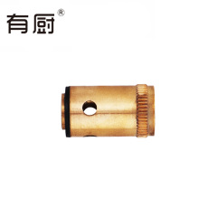 Factory-made faucet accessories: Full-copper valve core, water inlet grommets, and spring-loaded faucet components for kitchen and bathroom plumbing hardware.
