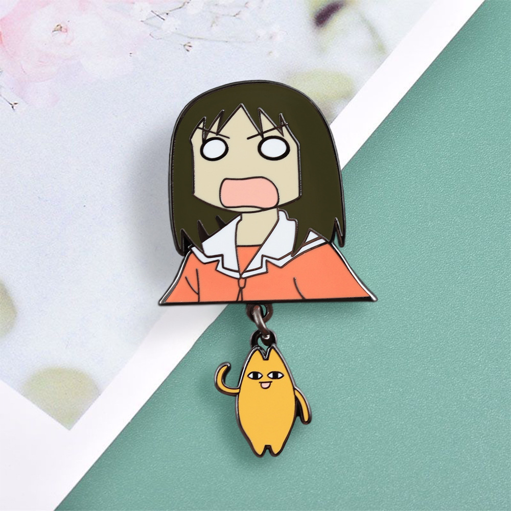 Cartoon Character Haruhi Yukino Brooch Chiyoko Dad Pendant Azumi Manga King Animation Badge Accessory Gift