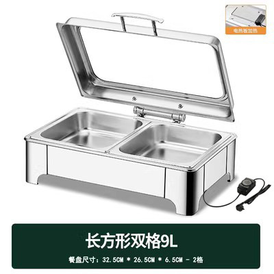 不锈钢液压自助餐炉翻盖保温炉可视布菲炉电加热自助早餐炉保温锅|undefined