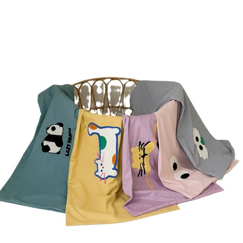 Single Pillowcase  Autumn/Winter Category A Pure Cotton Velvety Single Pillowcase Embroidered Towel Embroidery Craft Single Pillowcase
