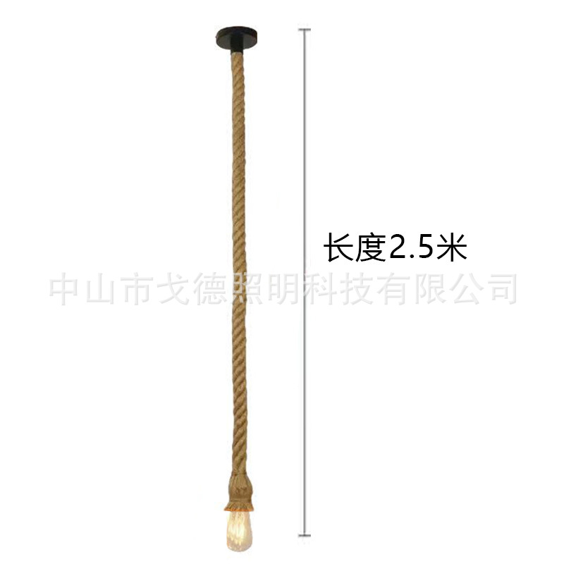 Fábrica directa de cable de cáñamo de un solo extremo de doble extremo pequeño candelabro de varios colores tamaño completo de cable de cáñamo