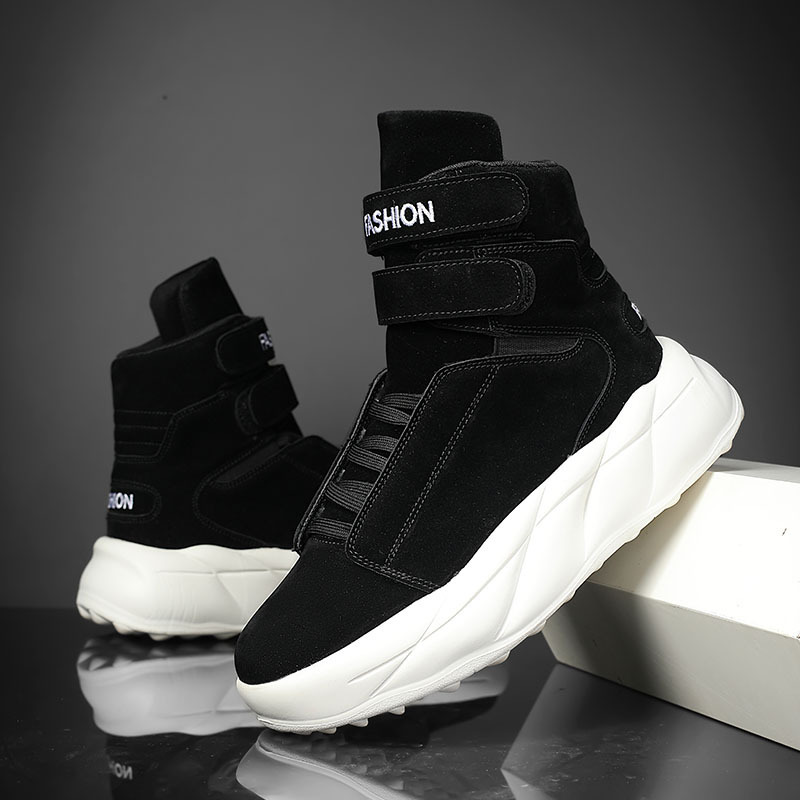 Autumn and Winter Popular Purple High-Top Bread Shoes Men's Dad Shoes Sports Ins Trendy Shoes 45 Large Size Casual Sneakers