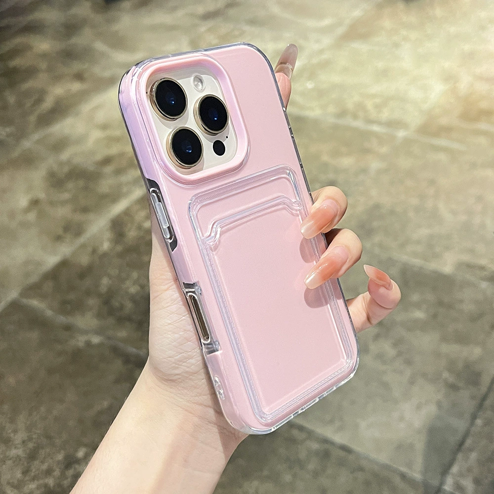 Apple, совместимый силиконовый чехол для телефона, держатель для карт, iPhone 16, защитный чехол, iphone, 17promax, 2 в 1