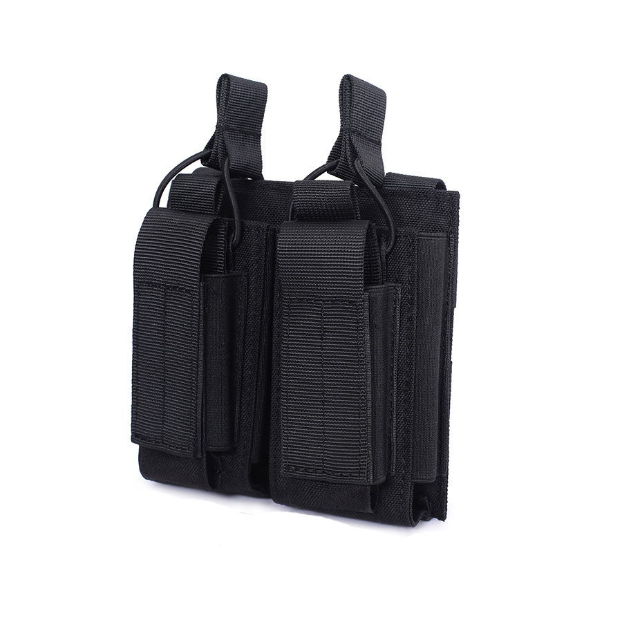 Two-piece magazine pouch for mother and child, MOLLE system accessories, pistol magazine pouch, field vest pouch, tactical storage bag.