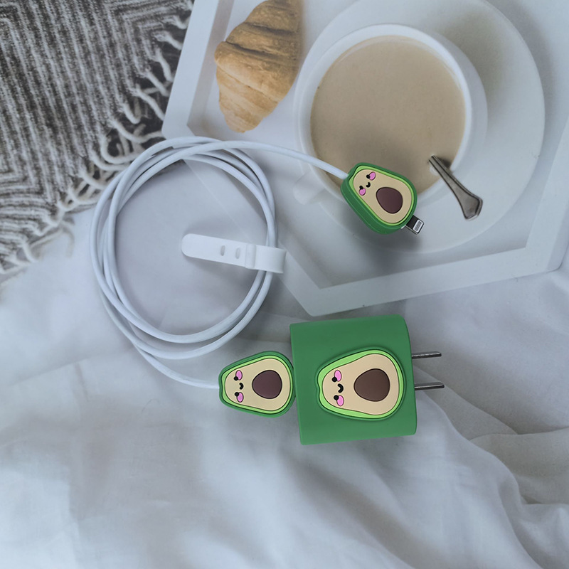 Apple 20w cabeza de carga cubierta de protección de cable de datos cargador cubierta de protección de cable de carga enrollador anti-ruptura