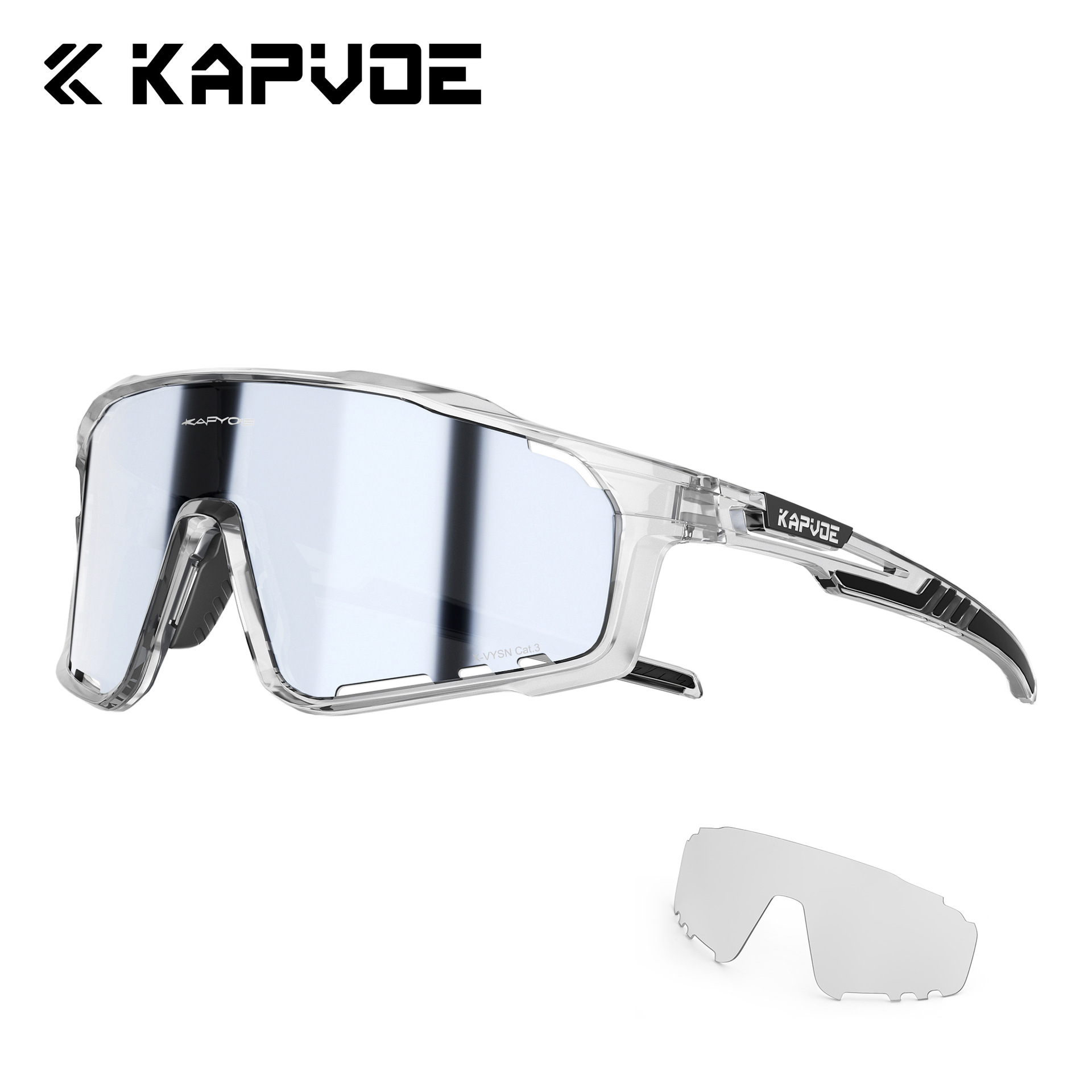 Gafas de Ciclismo Fotocromáticas de TR90 con 2 Lentes A Prueba de Viento para Montaña