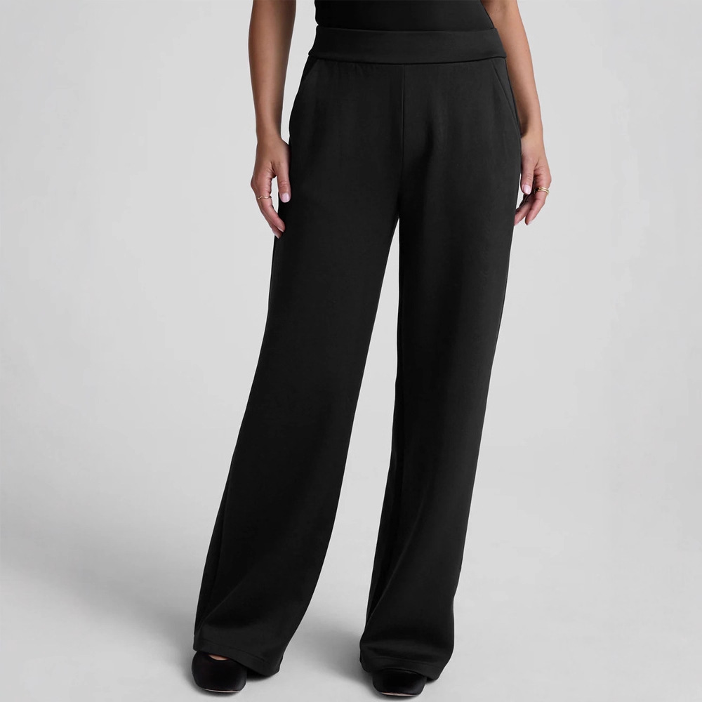 跨境女装OEM定制源头厂家加工批发针织面料2026直筒宽松女装裤子