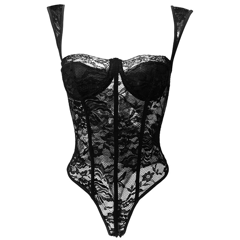 Lace Camisole Corset with 3 Bones for Women, Outerwear Corset, European and American Style, Breathable Shapewear Vest