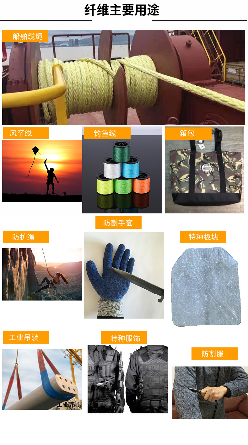 高强高模PE丝分子量聚乙烯纤维 1000D大力马纤维长丝-阿里巴巴