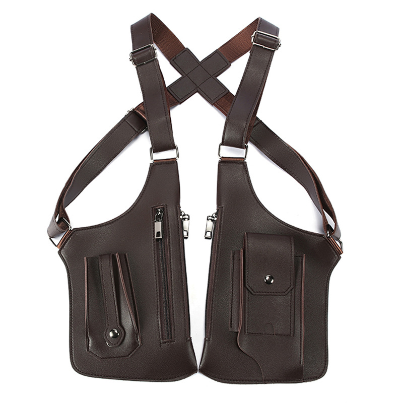 Men's Crossbody Chest Bag Multifunctional Shoulder Bag For Travel_voghion.com
