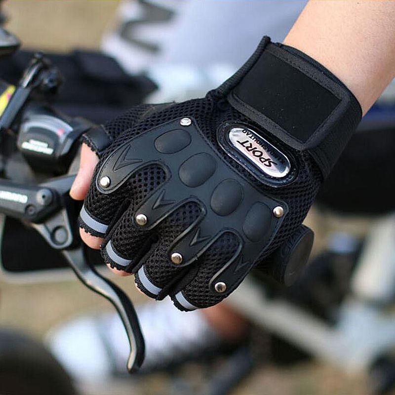 Deportes al aire libre medio dedo guantes de primavera y verano hombres y mujeres de malla de dedo abierto transpirable deportes tácticos fitness guantes de equitación image 9
