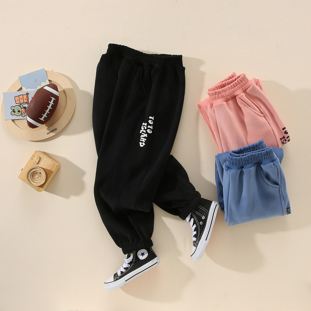Children's fleece winter corduroy keep warm sports trousers for men…