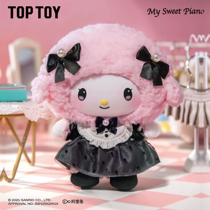 TOPTOY Подлинная серия Sanrio Sisters Outfit, плюшевые фигурки в боксах, трендовые предметы, куклы в подарок