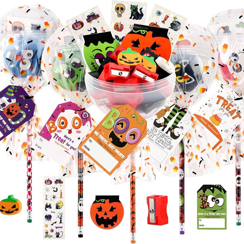 2026 Cross-Border Halloween Decoration and Costume Toys, Party Gift Combination Set, Halloween Stationery Gift Set
