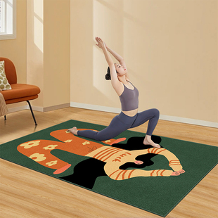 Skipping Rope Shock-Absorbing Mat 2025 New Weight Loss Fitness Silent Yoga Mat Non-Slip Shock-Proof Enlarged and Widened Floor Mat