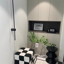 ins沙发小边几小户型家用床头凳客厅换鞋坐凳北欧创意塑料沙漏凳