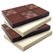 意芙黑白巧克力砖大板块1kg巧克力烘焙专用原料零食散装商用批发