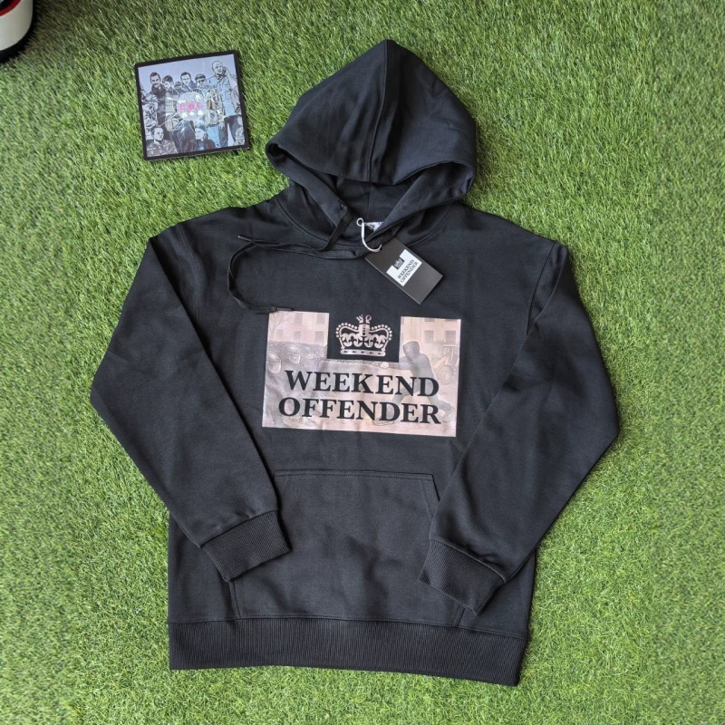 2026 Foreign Trade Wenkend Offender Weekend Printed Casual Loose Hooded Pullover Sweatshirt for Men and Women
