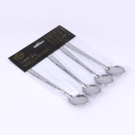 4 Pack Stainless Steel Spoon Household Children's Thickened Round Spoon Soup Spoon Tableware 4 Rose Gold Spoon Wholesale