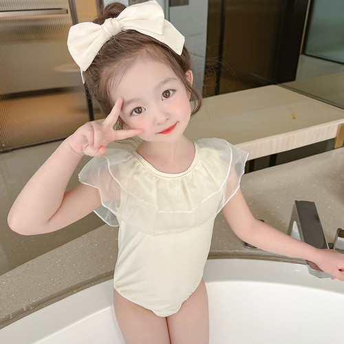 Children's Summer Swimwear 2024 New Fashion Girl Baby Swimsuit Girls Swim Trunks Summer Little Girl Swimwear