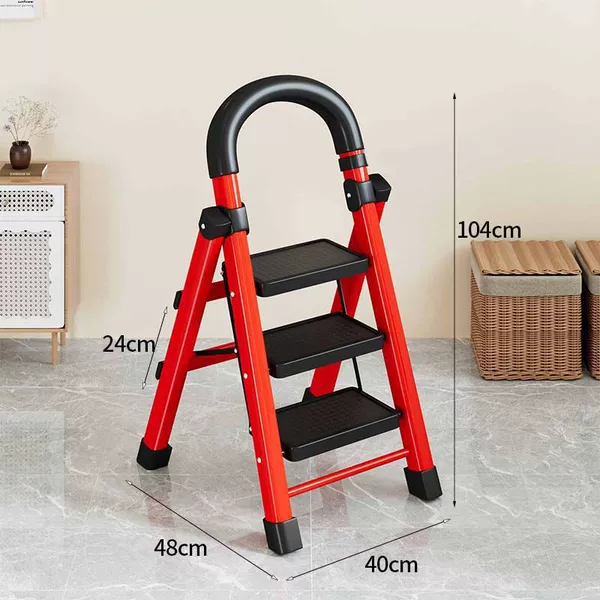 Strong ribs and thickened pedals - load bearing 500 pounds [three-step red]
