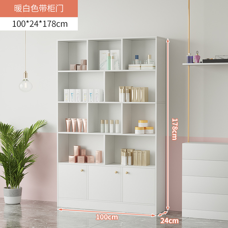 Cosméticos vitrina simple salón de belleza producto vitrina estante manicura peluquería vitrina materno e infantil tienda contenedor